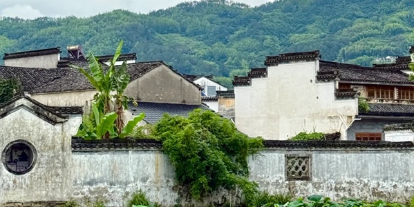黄山徽州区呈坎古镇景观