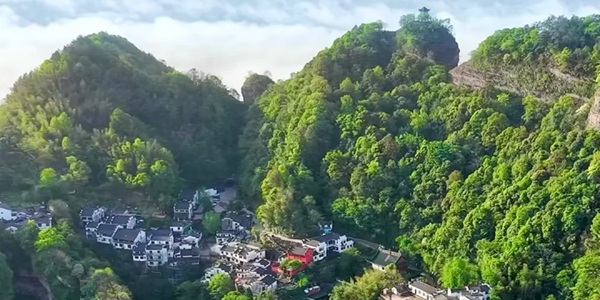 黄山休宁县齐云山景观