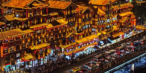 重庆渝中区洪崖洞夜景