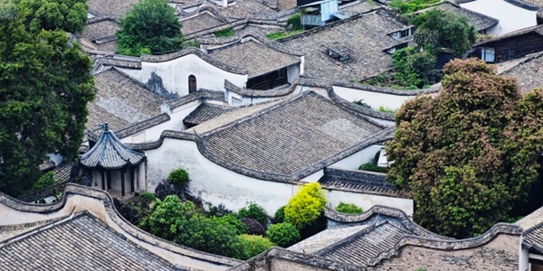 福州三坊七巷古街区全景图