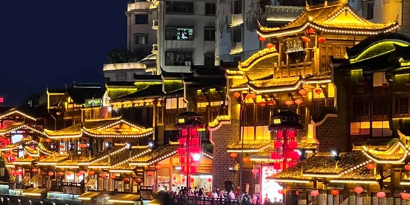 长汀汀州古城景观图