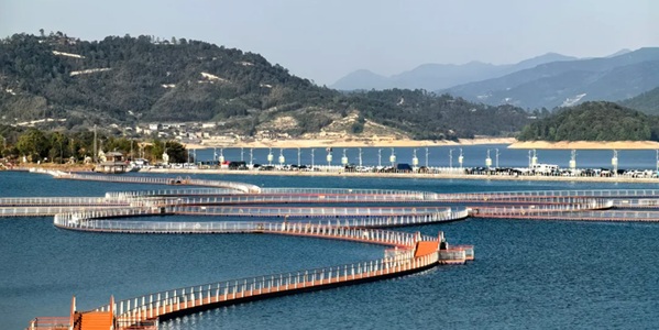 宁德古田翠屏湖全景图