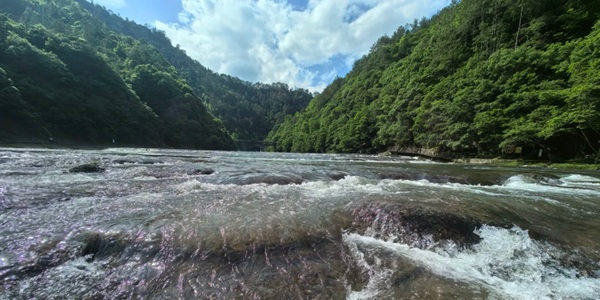 宁德屏南白水洋全景图