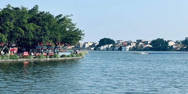 莆田涵江白塘湖风光图