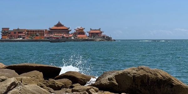 泉州石狮黄金海岸全景图