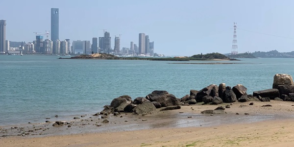 厦门海沧湾公园全景图