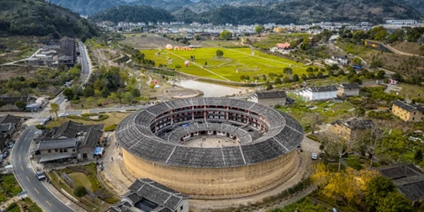 漳州华安二宜楼全景图
