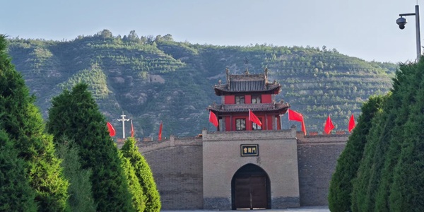 会宁县红军会师旧址全景