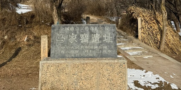 马家窑遗址全景图