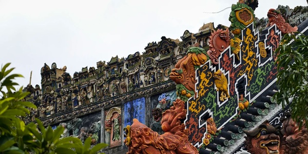 广州荔湾区陈家祠建筑风光