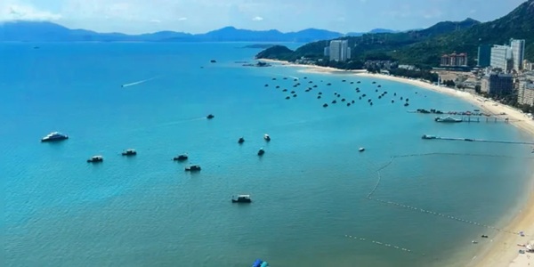 巽寮湾滨海风光全景图