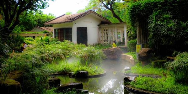 茂名茂南区新湖公园湖景风光