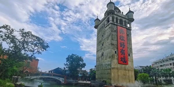 湛江赤坎区老街骑楼风景