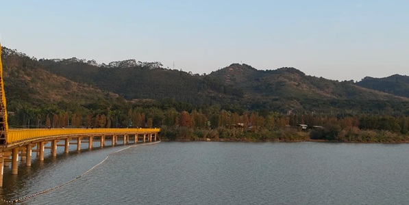 梧州龙圩区苍海湖风光