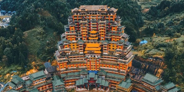 独山净心谷水司楼景观