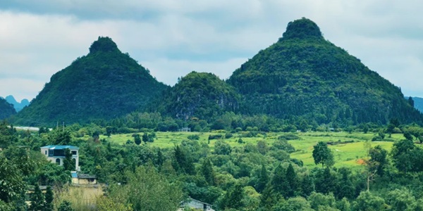 贞丰双乳峰风光