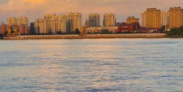 前进区松花江景观