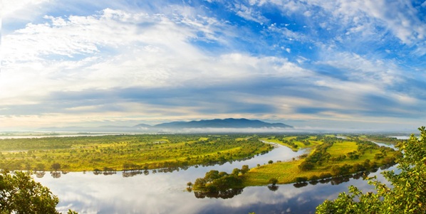 饶河县乌苏里江风光