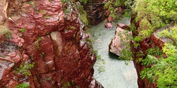 焦作修武县云台山红石峡峡谷景观