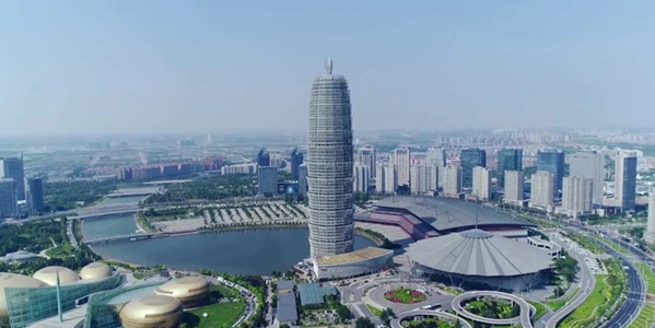 郑州金水区城市天际线