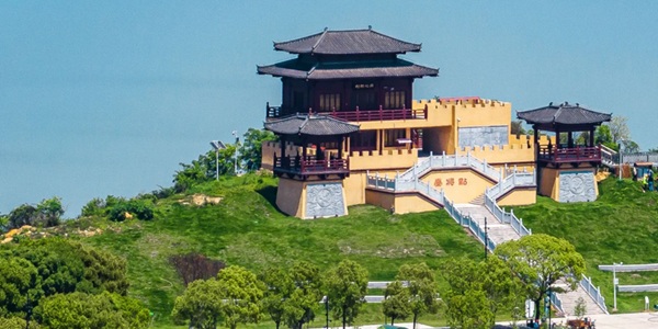 梁子湖湖光山色全景