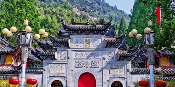 黄梅县五祖寺全景景观