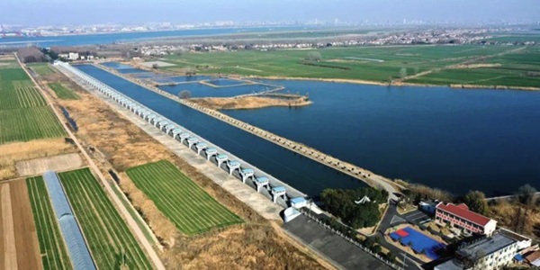 荆州公安县荆江分洪工程全景