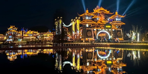 嘉鱼县山湖温泉度假区全景