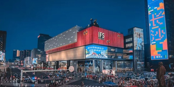 长沙芙蓉区五一广场夜景