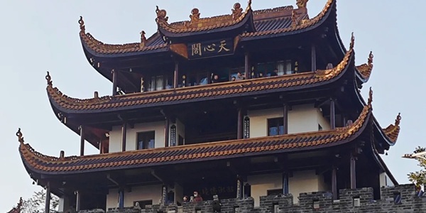 长沙天心区天心阁古城楼景观