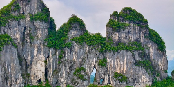 湘西保靖吕洞山云海梯田全景