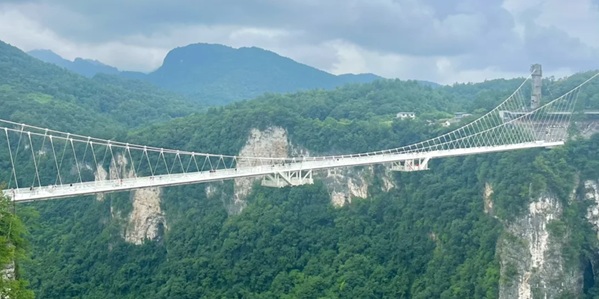 慈利县张家界大峡谷玻璃桥景观