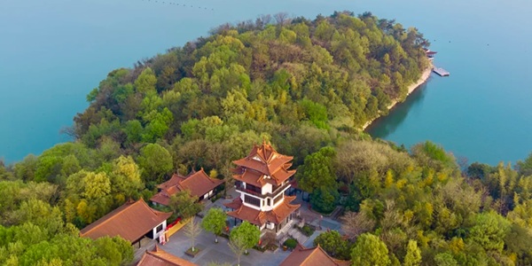 常州溧阳市天目湖全景图