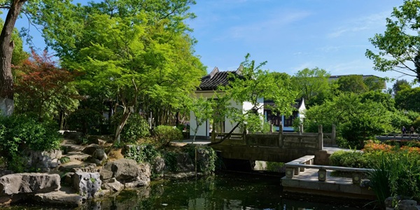 常州钟楼区红梅公园全景图