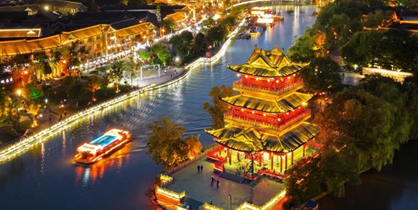 清江浦区里运河文化长廊夜景