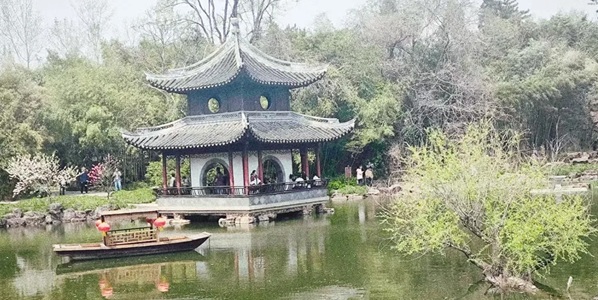 如皋市水绘园古典园林美景
