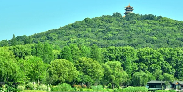 无锡滨湖区鼋头渚全景图