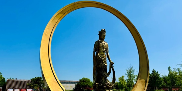 徐州睢宁县水月禅寺全景图