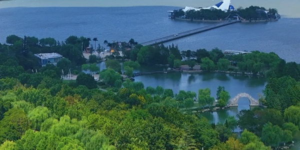 徐州云龙区云龙湖全景图