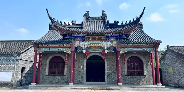 丹阳市九里风景区季子庙全景图