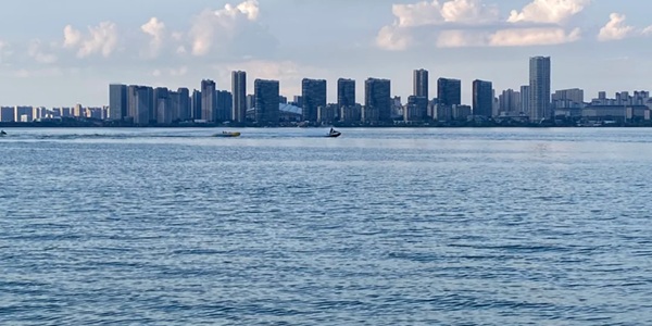 九江濂溪区八里湖全景图