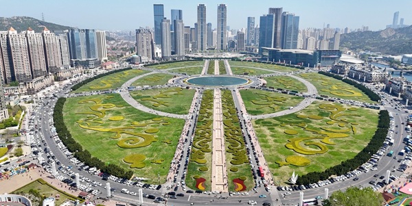 大连星海广场全景