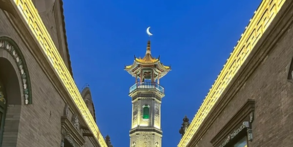 呼和浩特回民区伊斯兰风情街景观