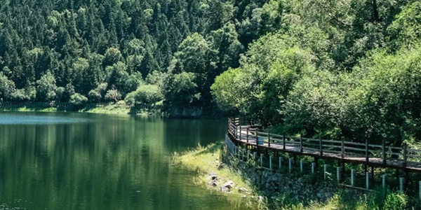 循化孟达天池全景