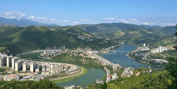 旬阳太极城航拍全景图