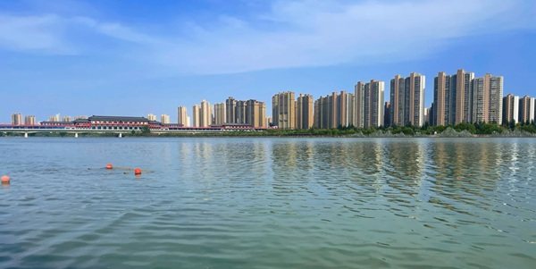 咸阳湖景区全景
