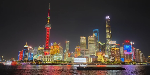 上海黄浦区外滩都市风光
