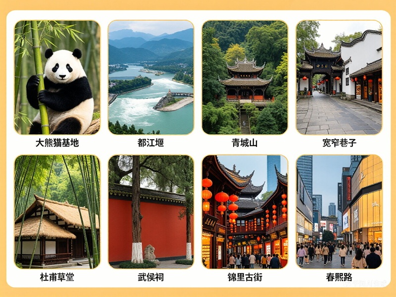 成都景点分布总图