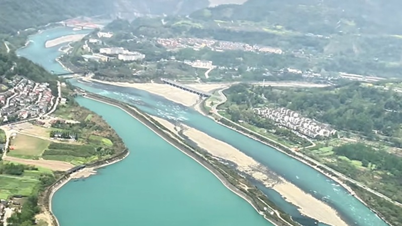 都江堰水利工程全景