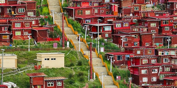 甘孜色达县五明佛学院